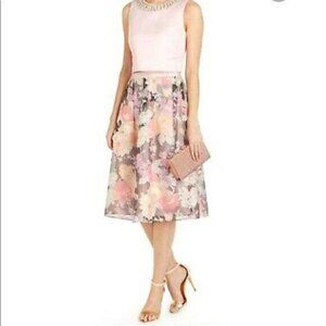 BNWT Ted Baker London Burnout Floral Alaena Midi Skirt